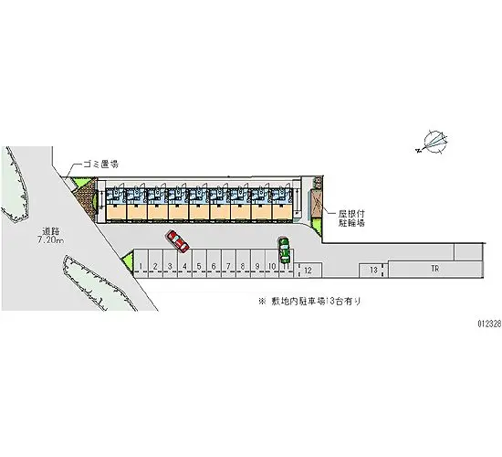 ★手数料０円★三原市皆実４丁目　月極駐車場（LP）